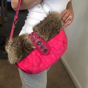 Coach Rabbit Fur Bag